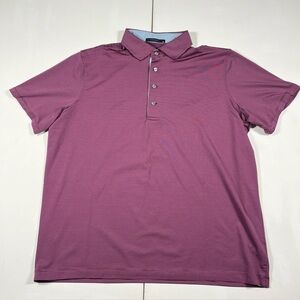 Greyson Polo Shirt Purple Striped Wolf Golf Performance Stretch Men’s XL